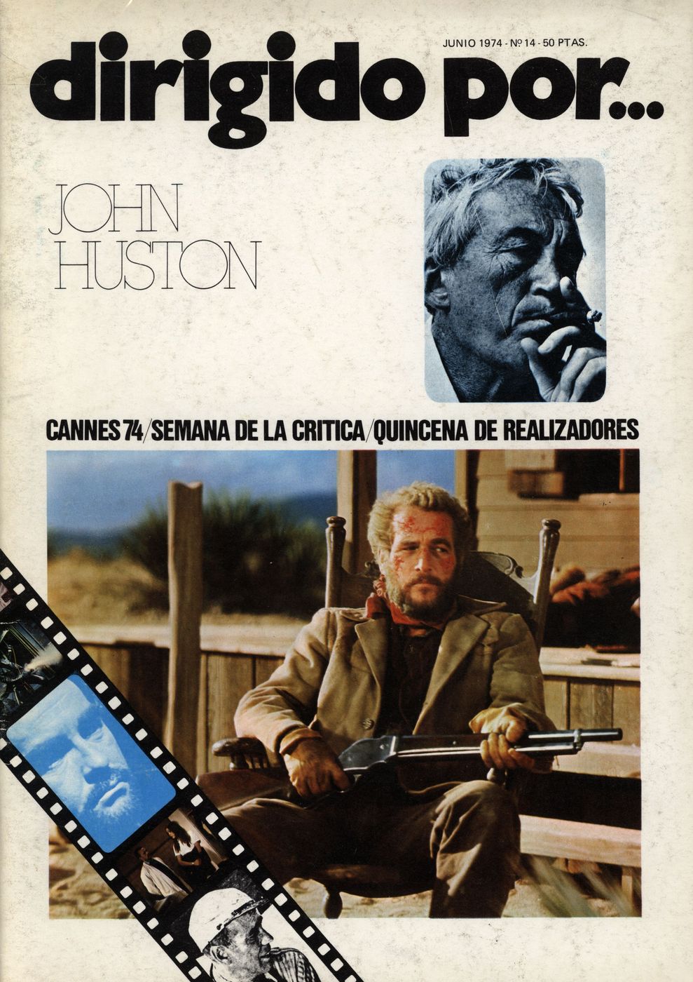 DIRIGIDO POR... magazine side cover Issue 14 June 1974