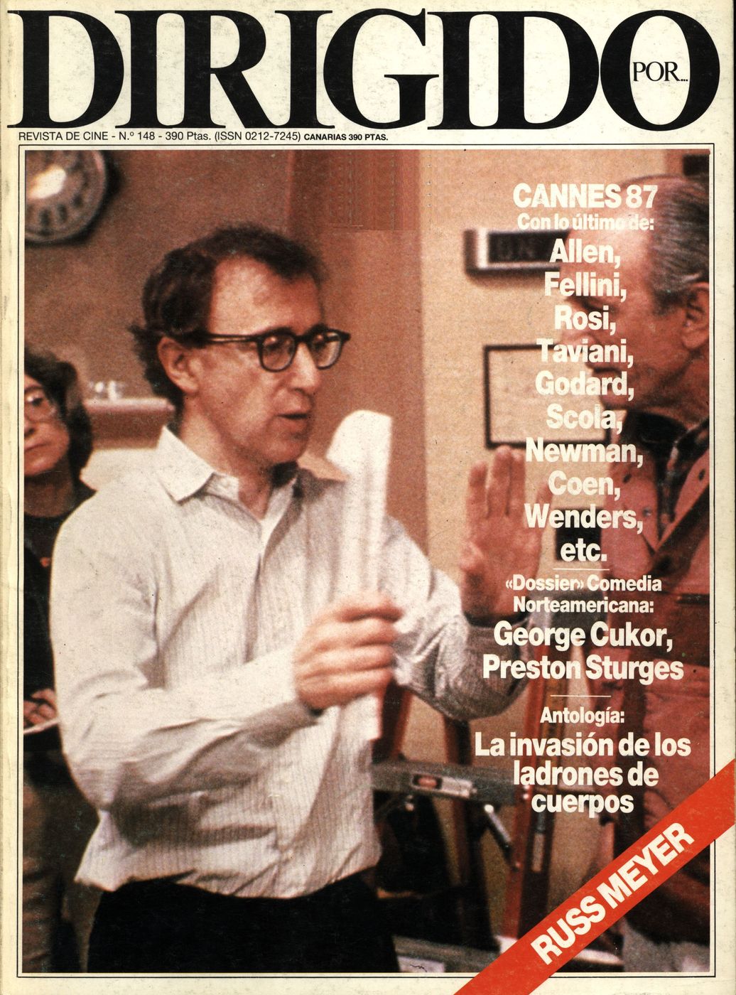 DIRIGIDO POR... magazine side cover Issue 148 June 1987