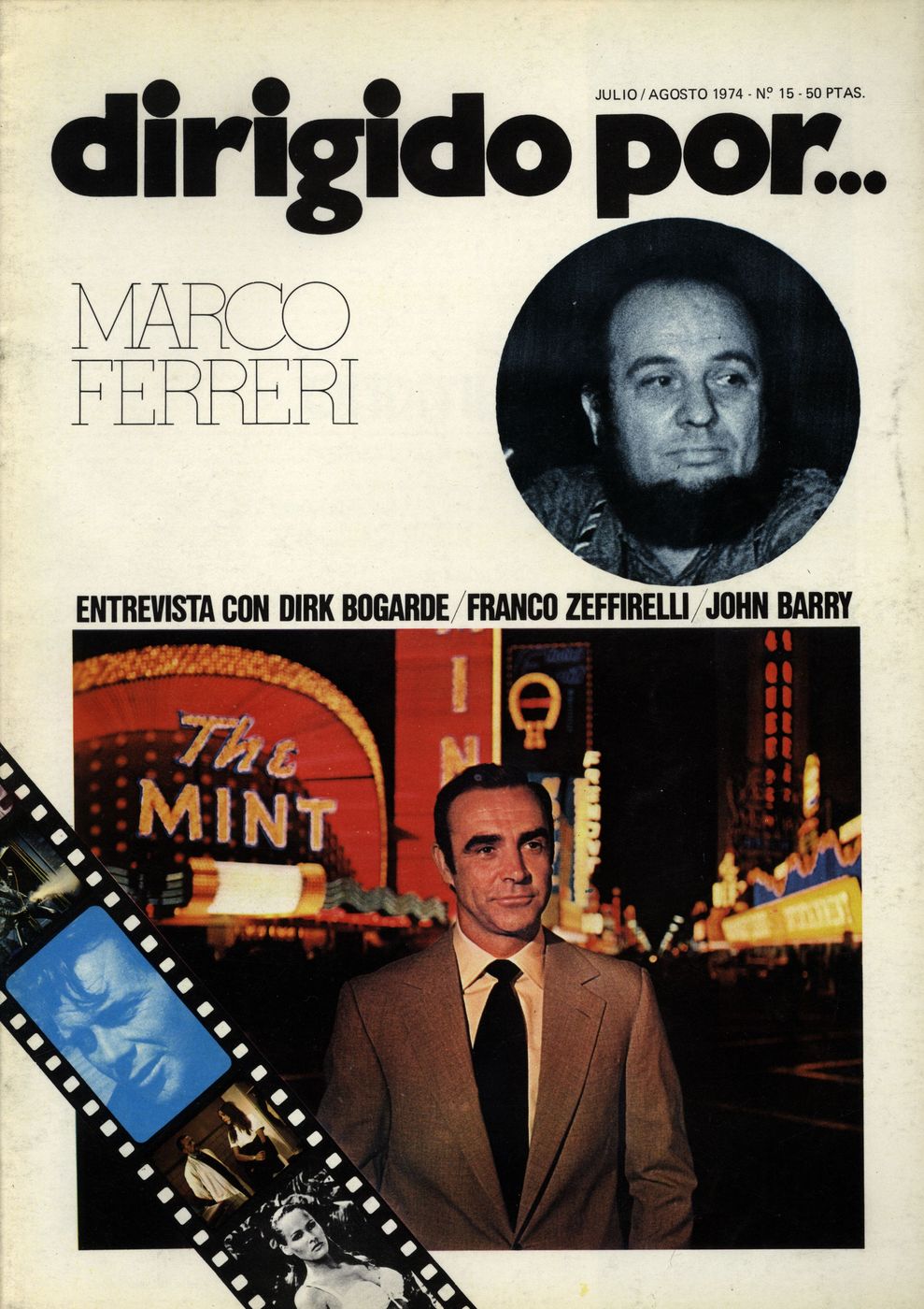 DIRIGIDO POR... magazine side cover Issue 15 July/August 1974