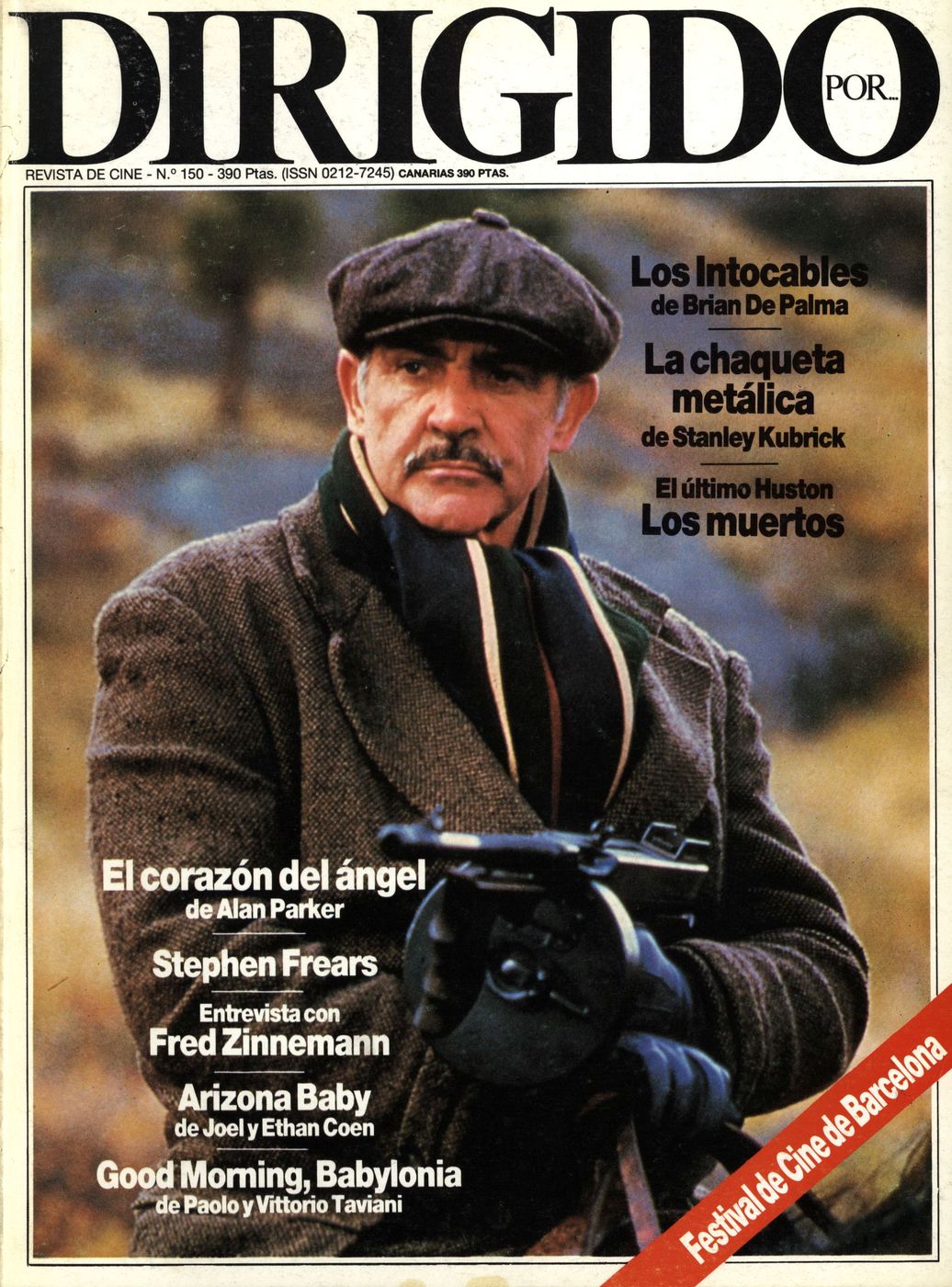 DIRIGIDO POR... magazine side cover Issue 150 September 1987