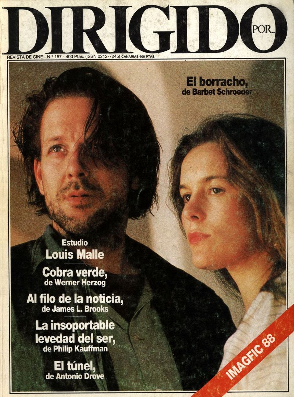 DIRIGIDO POR... magazine side cover Issue 157 April 1988