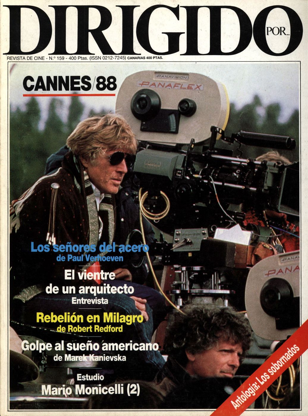 DIRIGIDO POR... magazine side cover Issue 159 June 1988