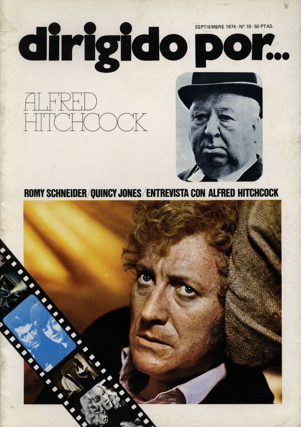 DIRIGIDO POR... magazine side cover Issue 16 September 1974