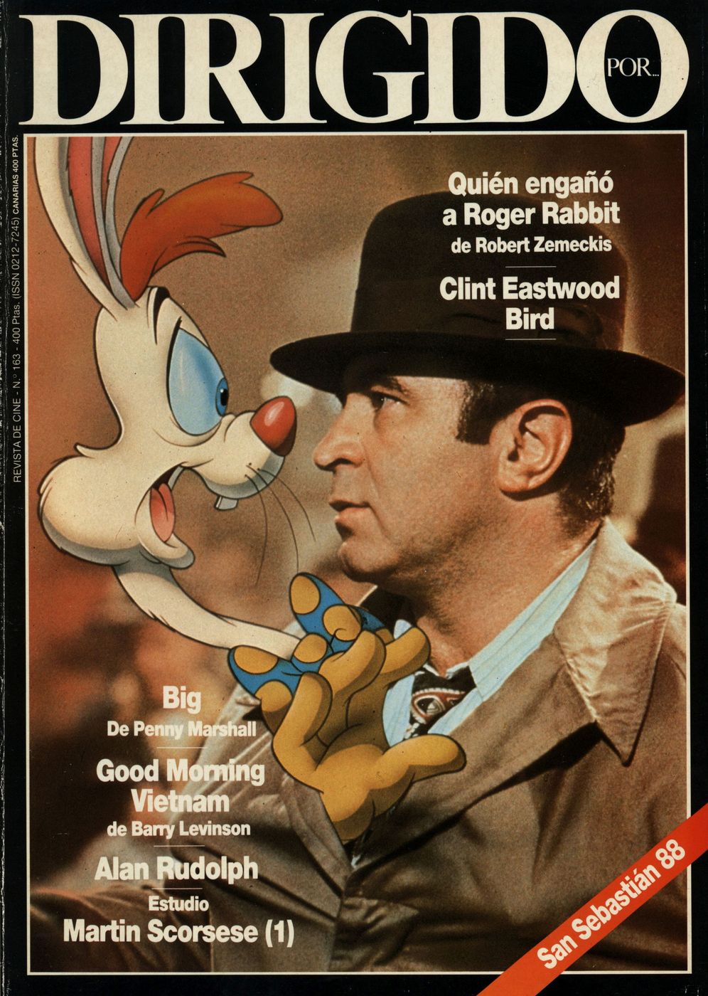 DIRIGIDO POR... magazine side cover Issue 163 November 1988