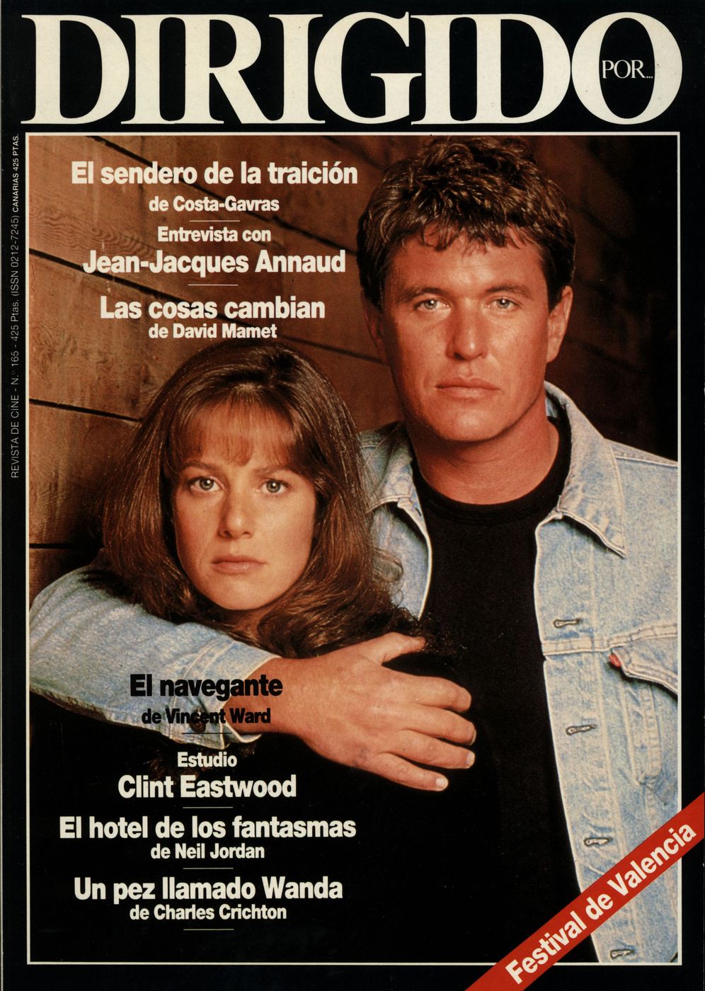 DIRIGIDO POR... magazine side cover Issue 165 January 1989