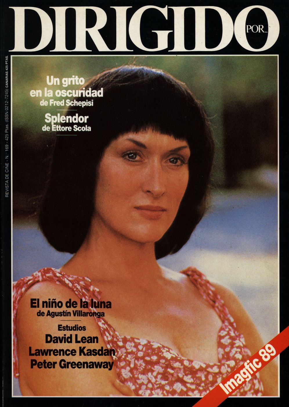 DIRIGIDO POR... magazine side cover Issue 169 May 1989