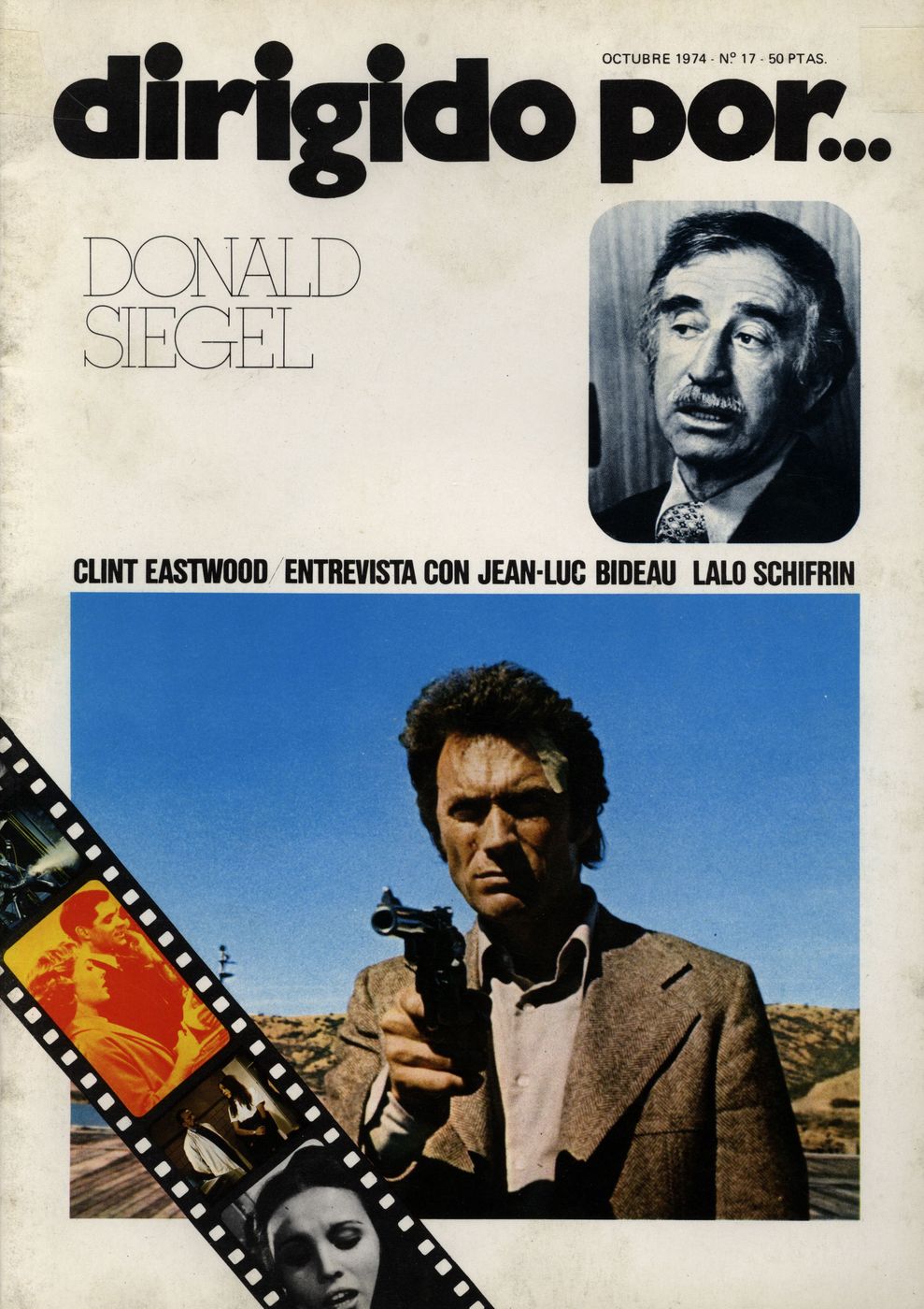 DIRIGIDO POR... magazine side cover Issue 17 October 1974