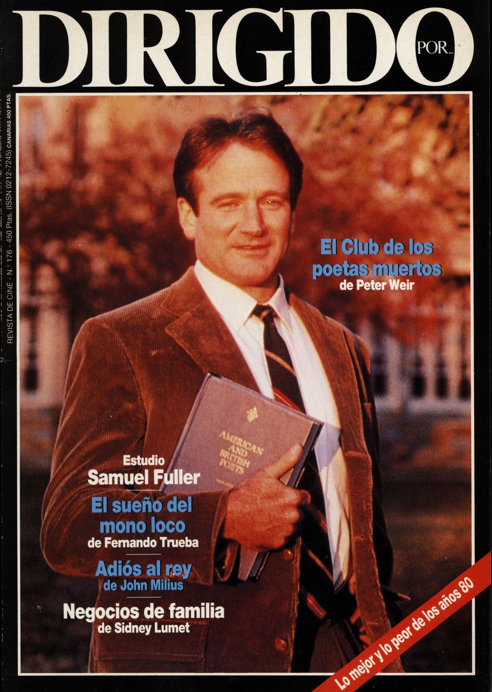 DIRIGIDO POR... magazine side cover Issue 176 January 1990