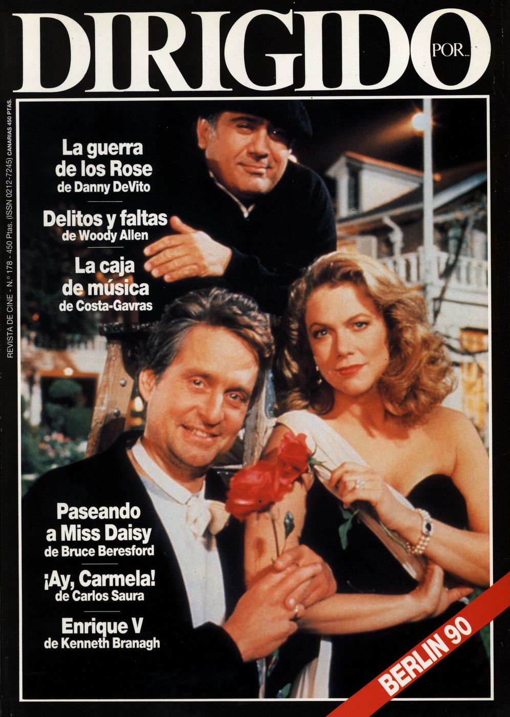 DIRIGIDO POR... magazine side cover Issue 178 March 1990