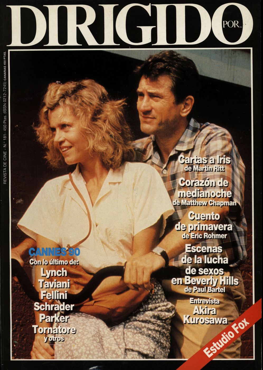 DIRIGIDO POR... magazine side cover Issue 181 June 1990