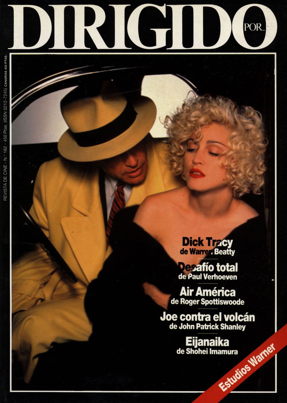 DIRIGIDO POR... magazine side cover Issue 182 July/August 1990