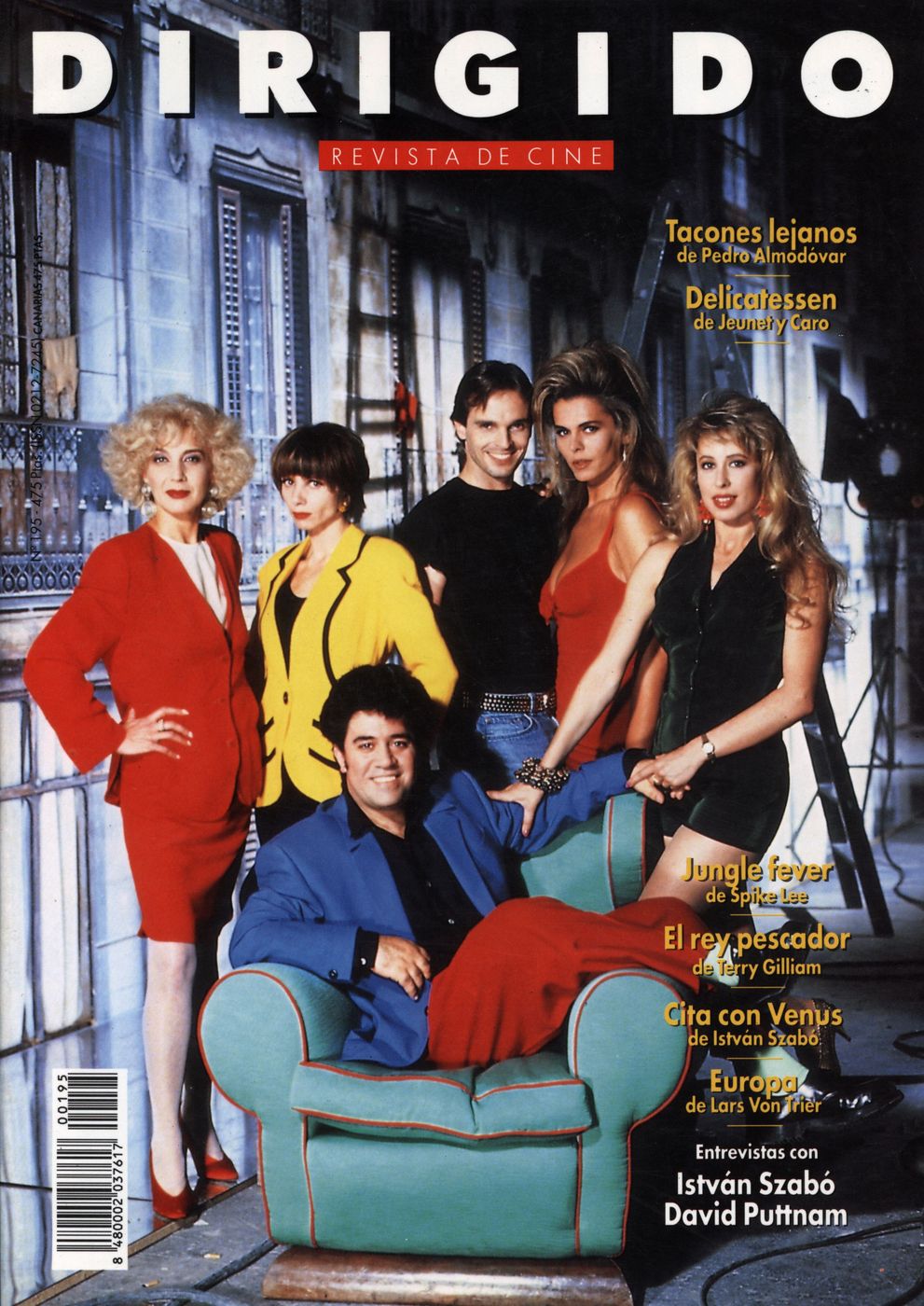 DIRIGIDO POR... magazine side cover Issue 195 October 1991