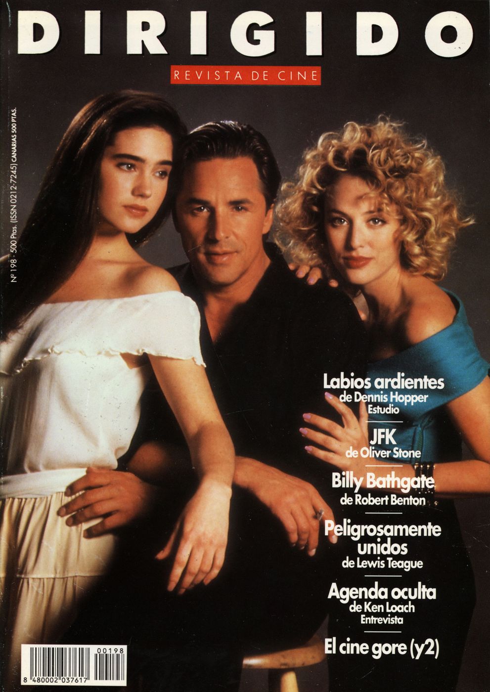 DIRIGIDO POR... magazine side cover Issue 198 January 1992