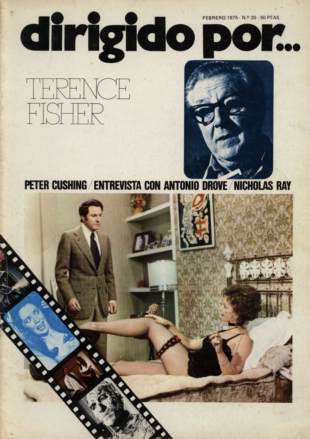 DIRIGIDO POR... magazine side cover Issue 20 February 1975