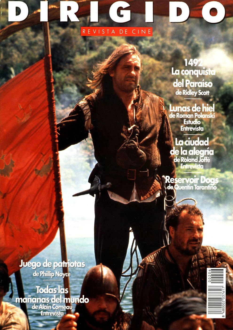 DIRIGIDO POR... magazine side cover Issue 206 October 1992