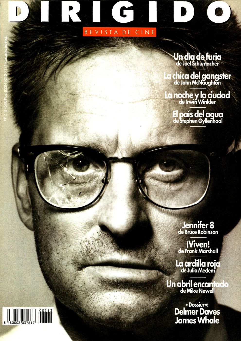 DIRIGIDO POR... magazine side cover Issue 213 May 1993