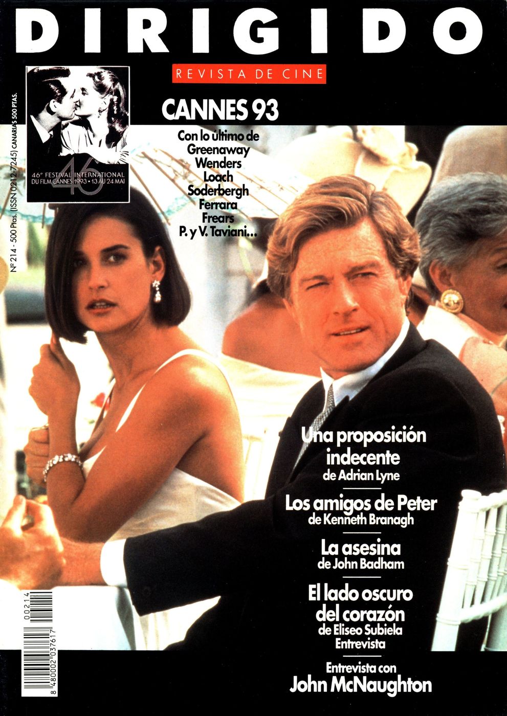 DIRIGIDO POR... magazine side cover Issue 214 June 1993