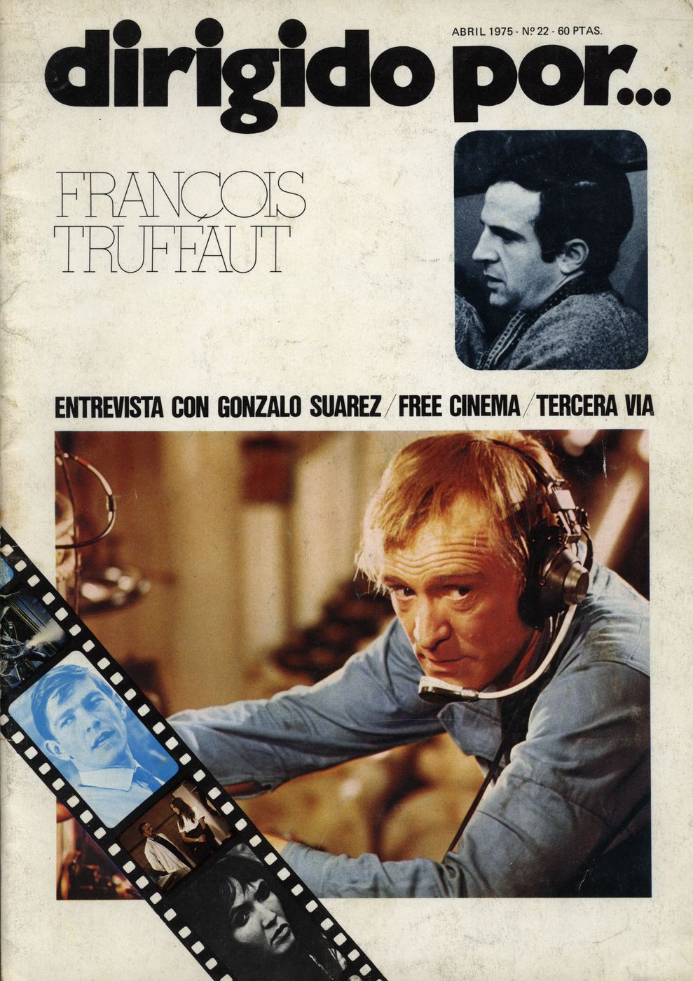 DIRIGIDO POR... magazine side cover Issue 22 April 1975