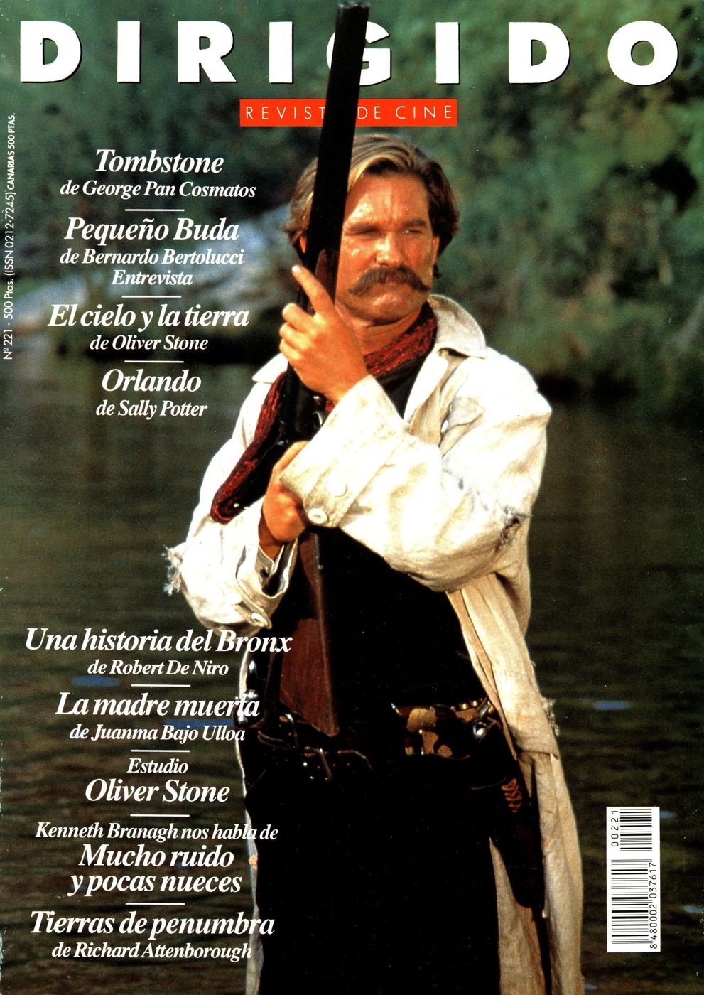 DIRIGIDO POR... magazine side cover Issue 221 February 1994