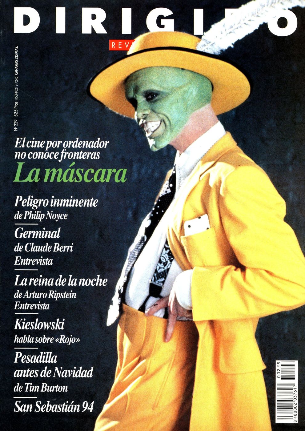 DIRIGIDO POR... magazine side cover Issue 229 November 1994