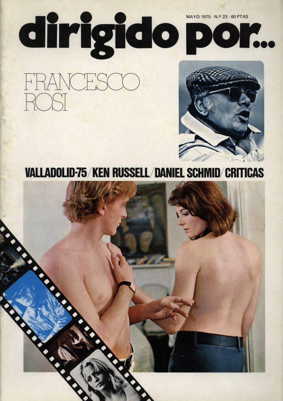 DIRIGIDO POR... magazine side cover Issue 23 May 1975