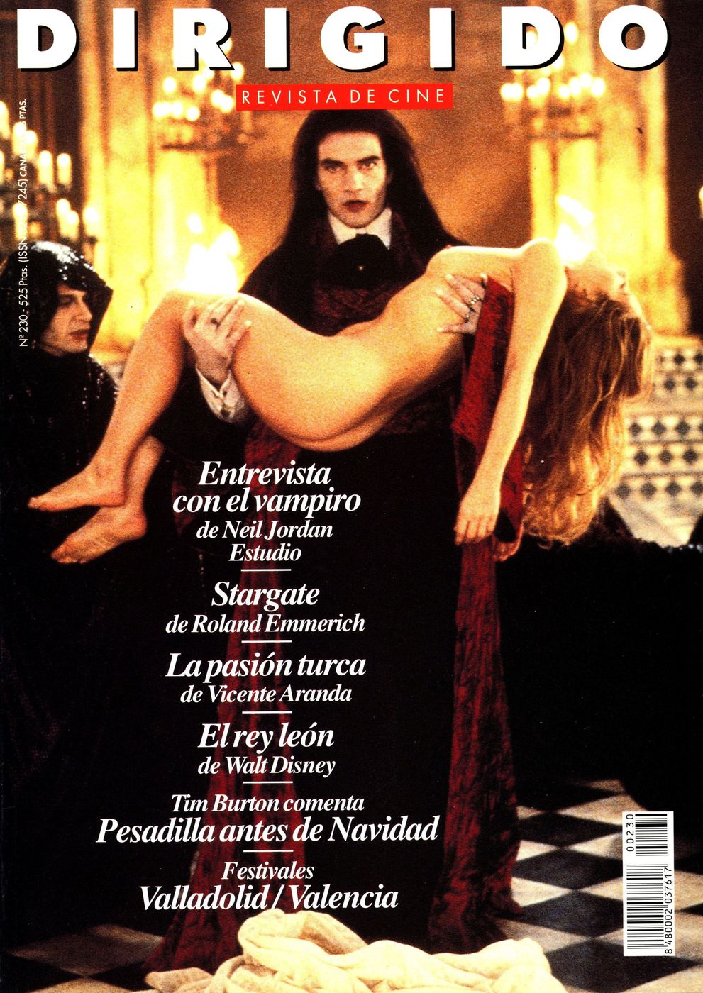 DIRIGIDO POR... magazine side cover Issue 230 December 1994