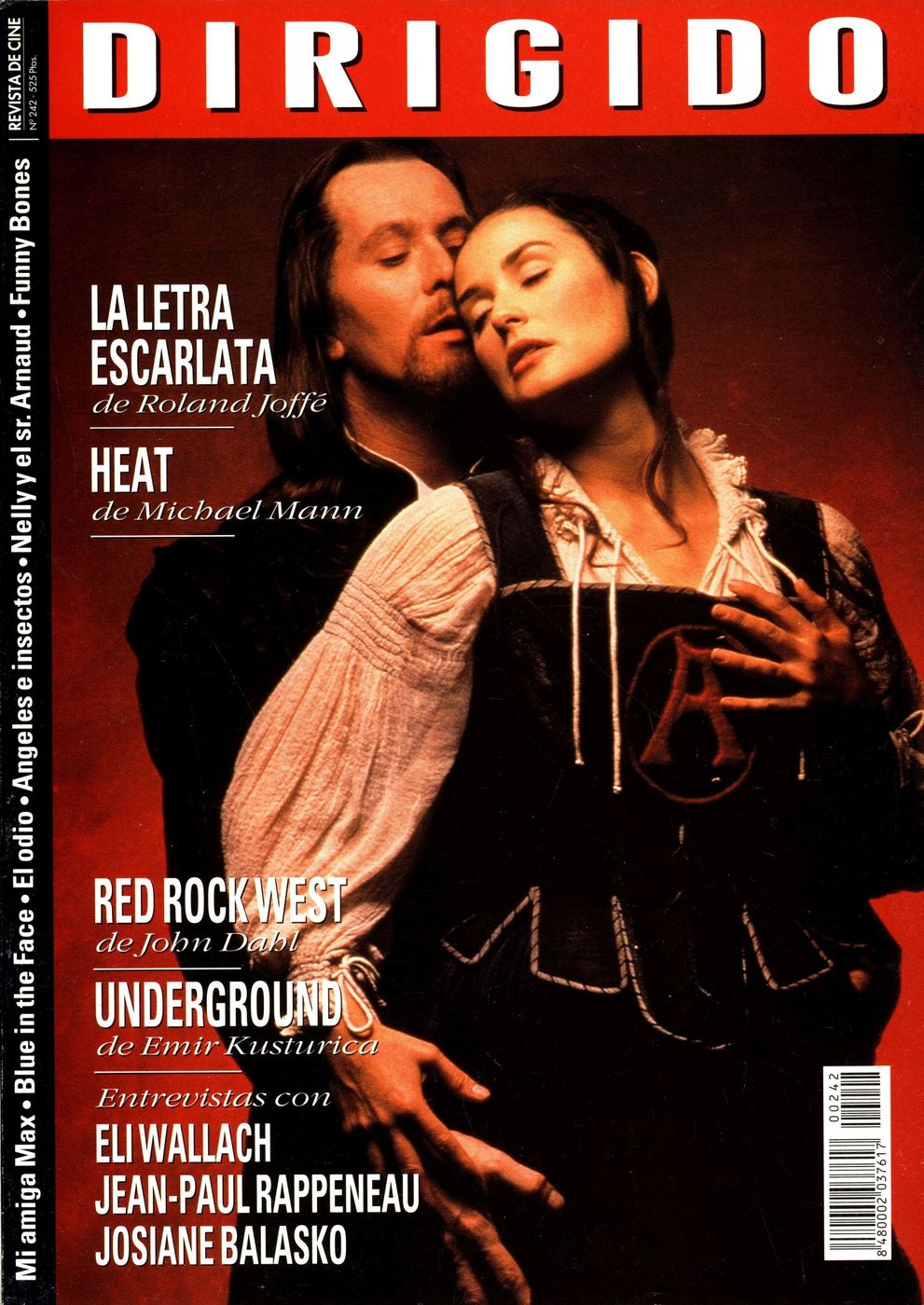 DIRIGIDO POR... magazine side cover Issue 242 January 1996