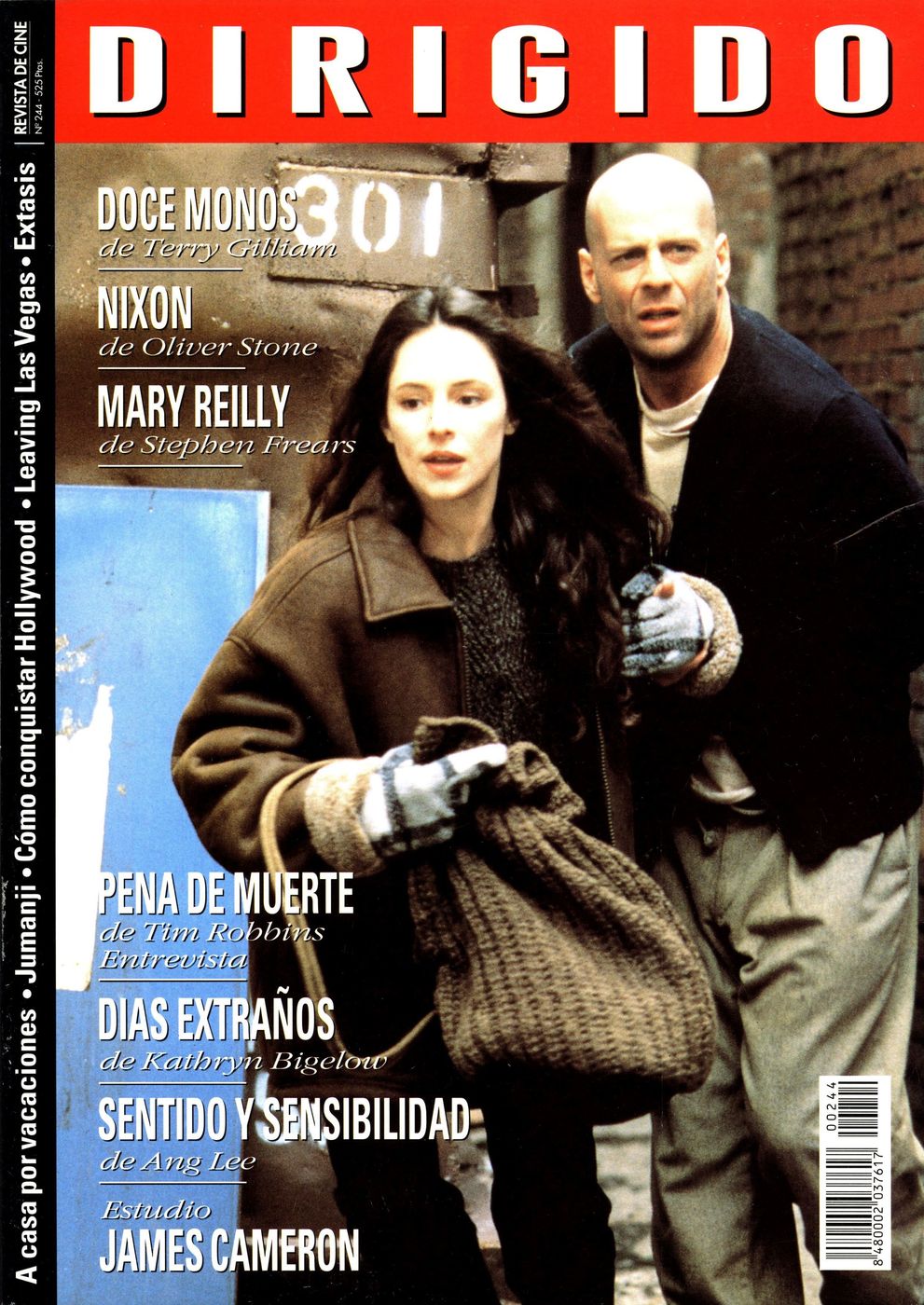DIRIGIDO POR... magazine side cover Issue 244 March 1996
