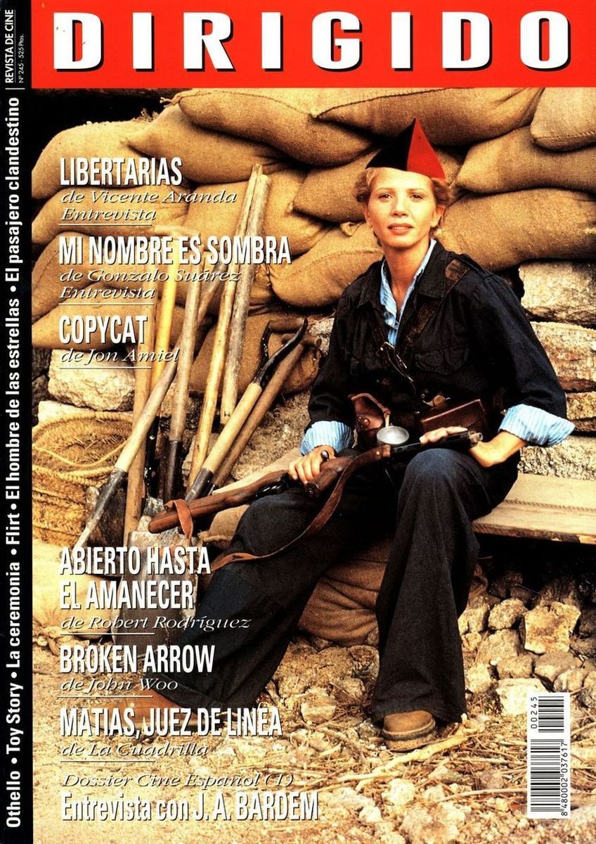 DIRIGIDO POR... magazine side cover Issue 245 April 1996