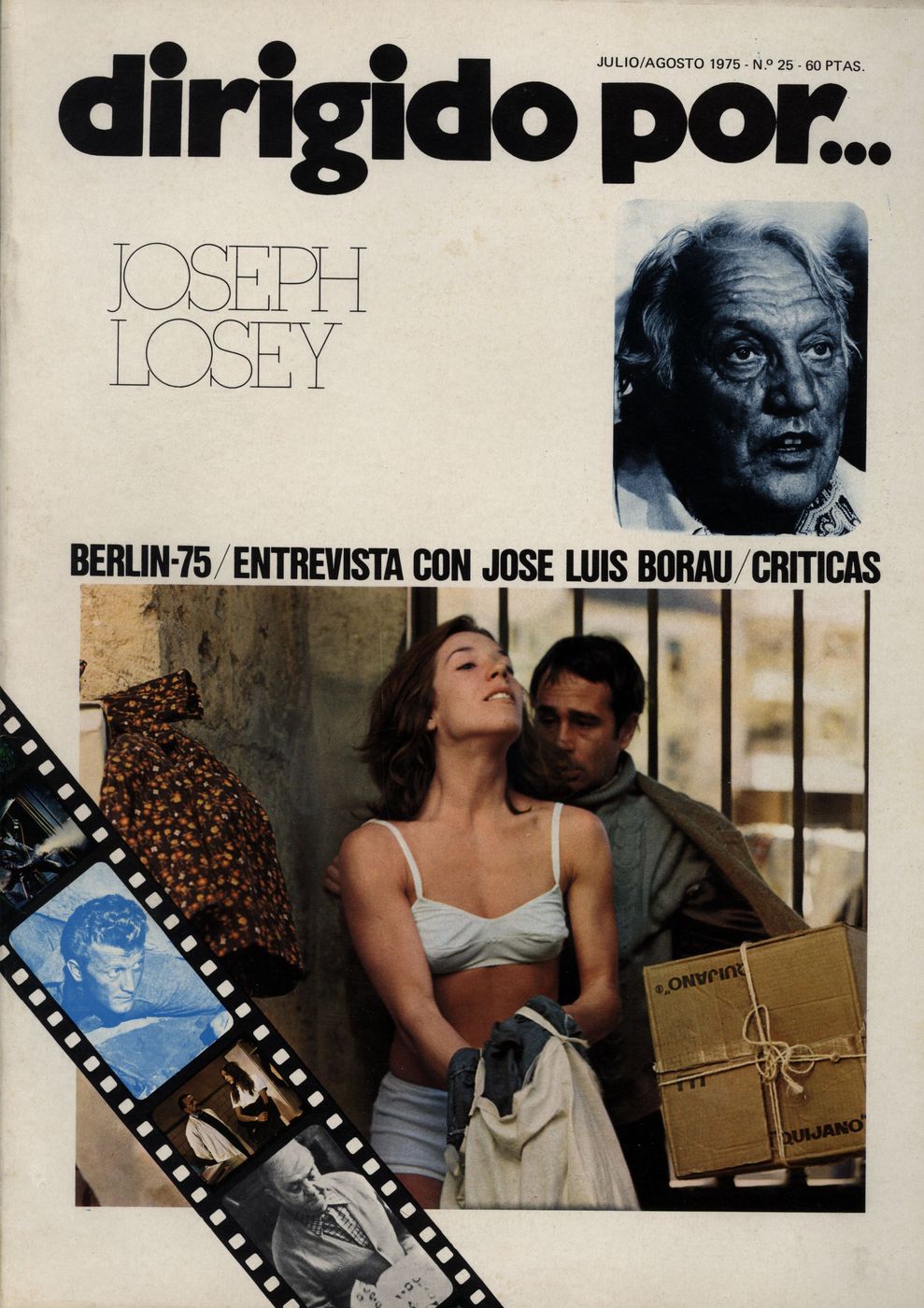 DIRIGIDO POR... magazine side cover Issue 25 July/August 1975