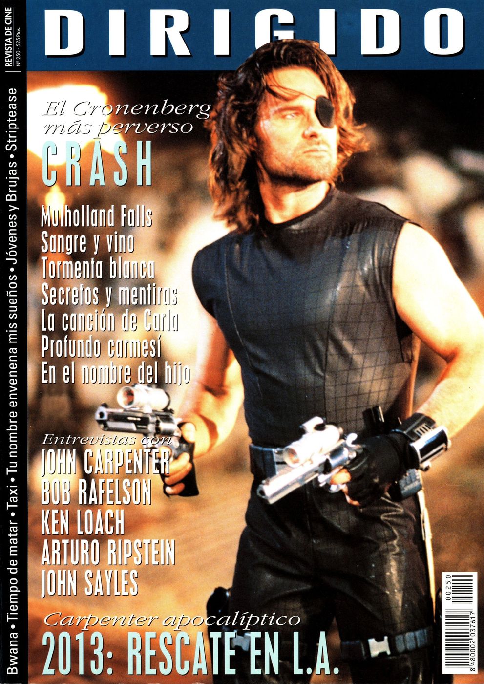 DIRIGIDO POR... magazine side cover Issue 250 October 1996