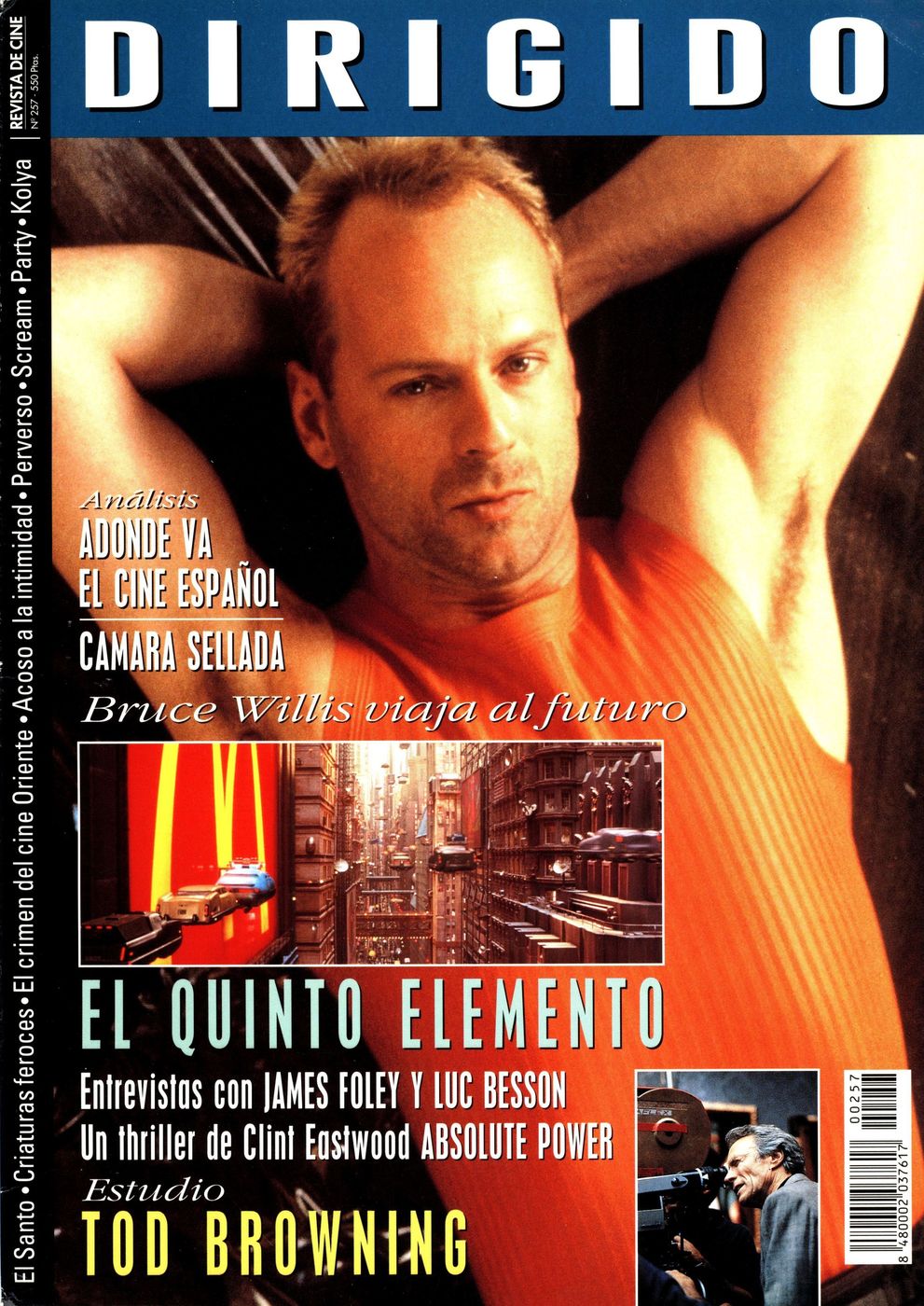 DIRIGIDO POR... magazine side cover Issue 257 May 1997