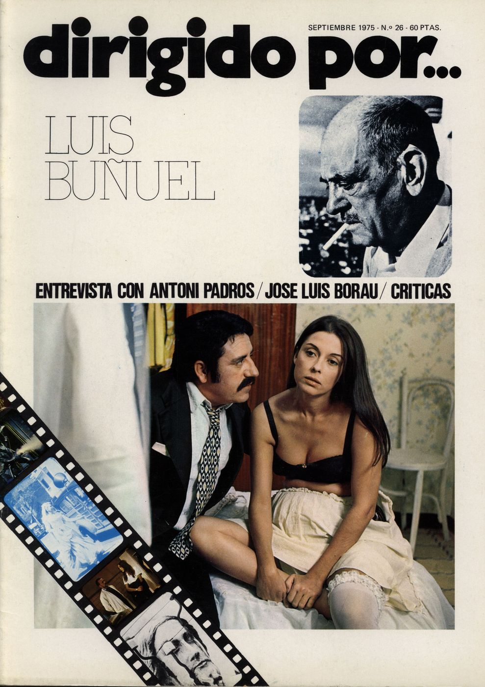 DIRIGIDO POR... magazine side cover Issue 26 September 1975