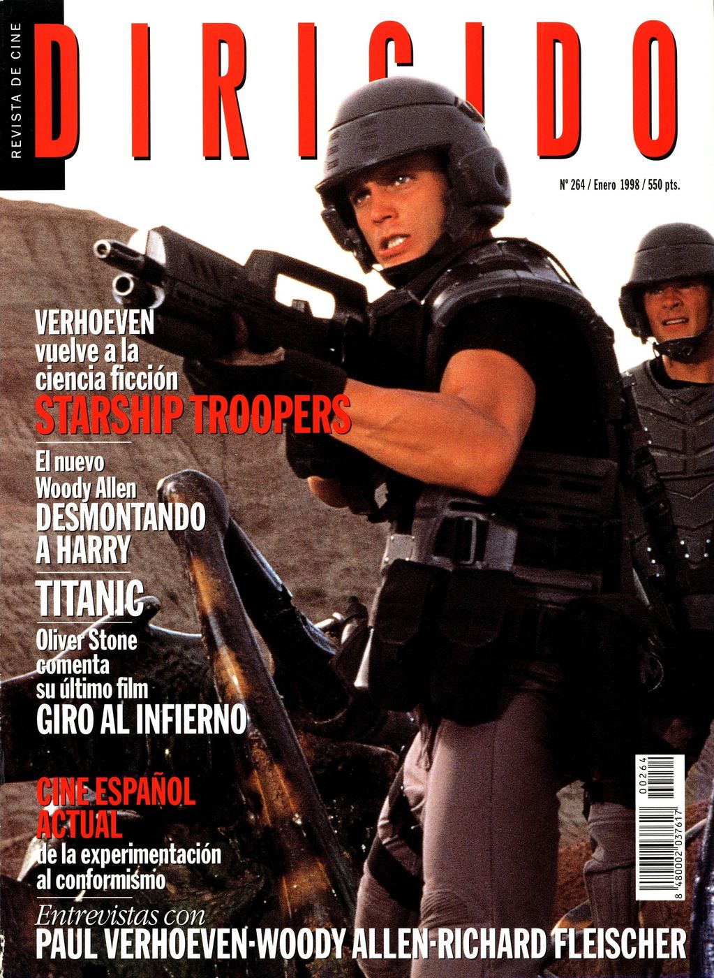 DIRIGIDO POR... magazine side cover Issue 264 January 1998