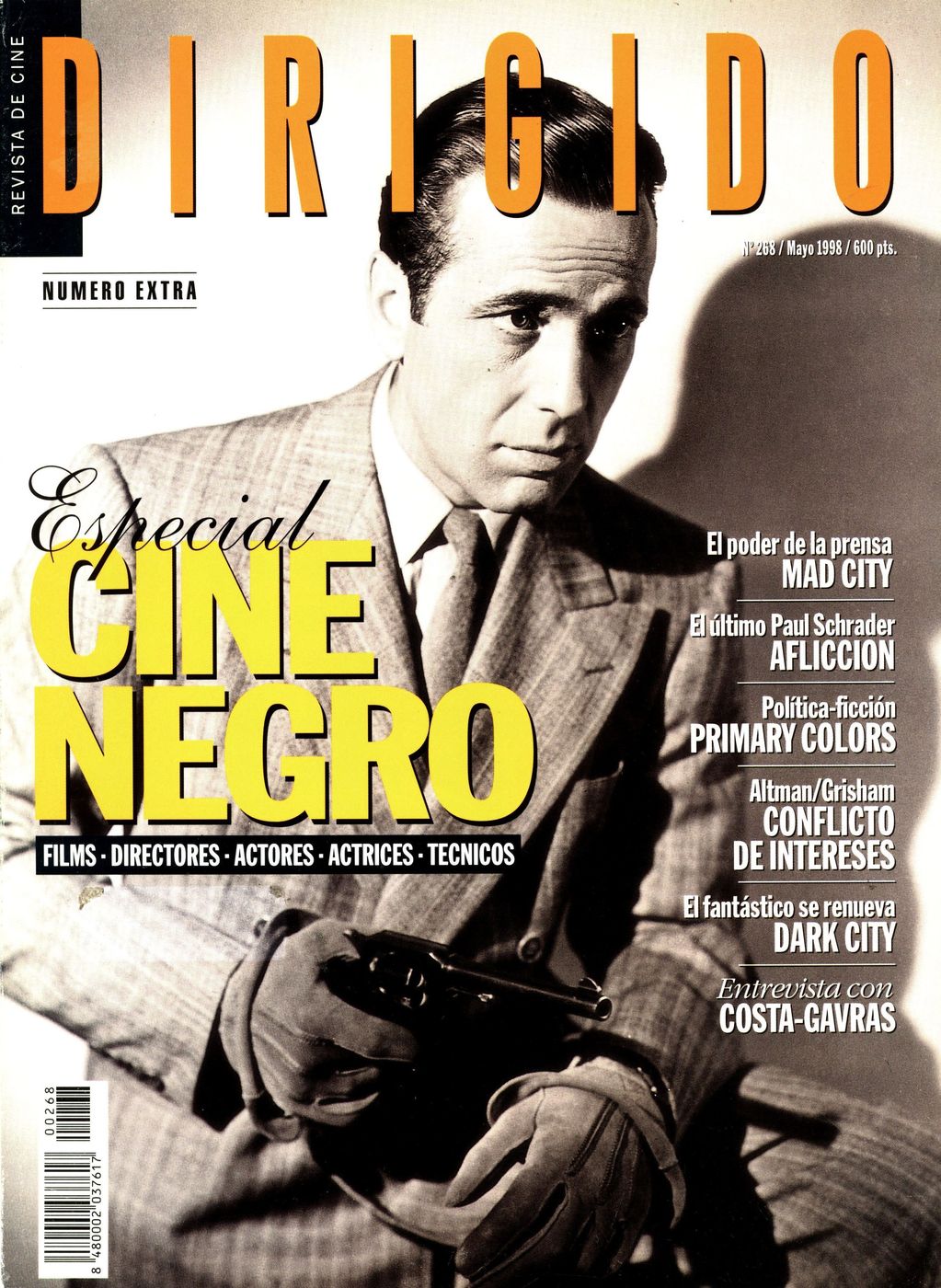 DIRIGIDO POR... magazine side cover Issue 268 May 1998