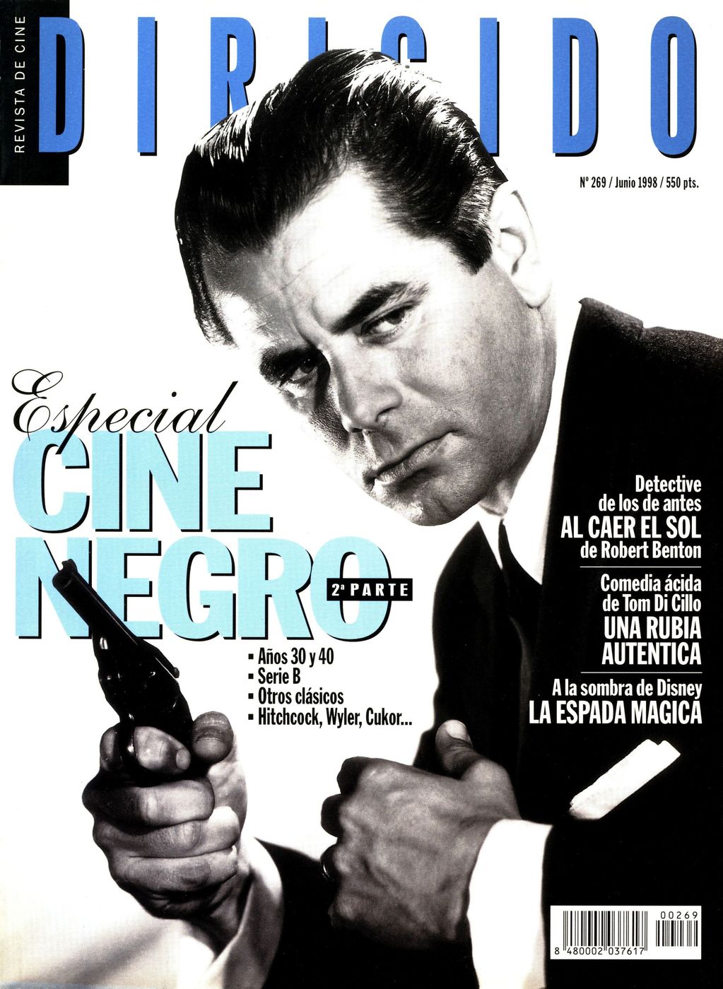 DIRIGIDO POR... magazine side cover Issue 269 June 1998