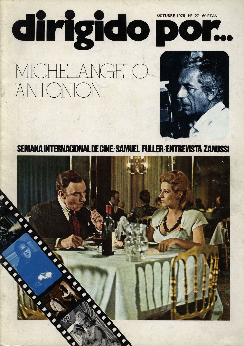 DIRIGIDO POR... magazine side cover Issue 27 October 1975