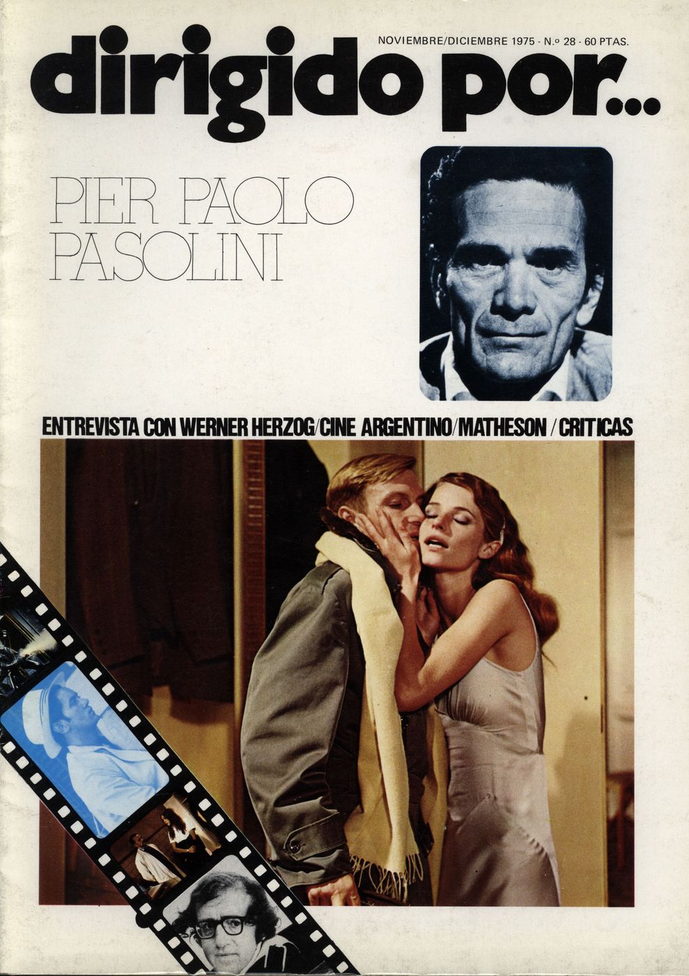 DIRIGIDO POR... magazine side cover Issue 28 November/December 1975