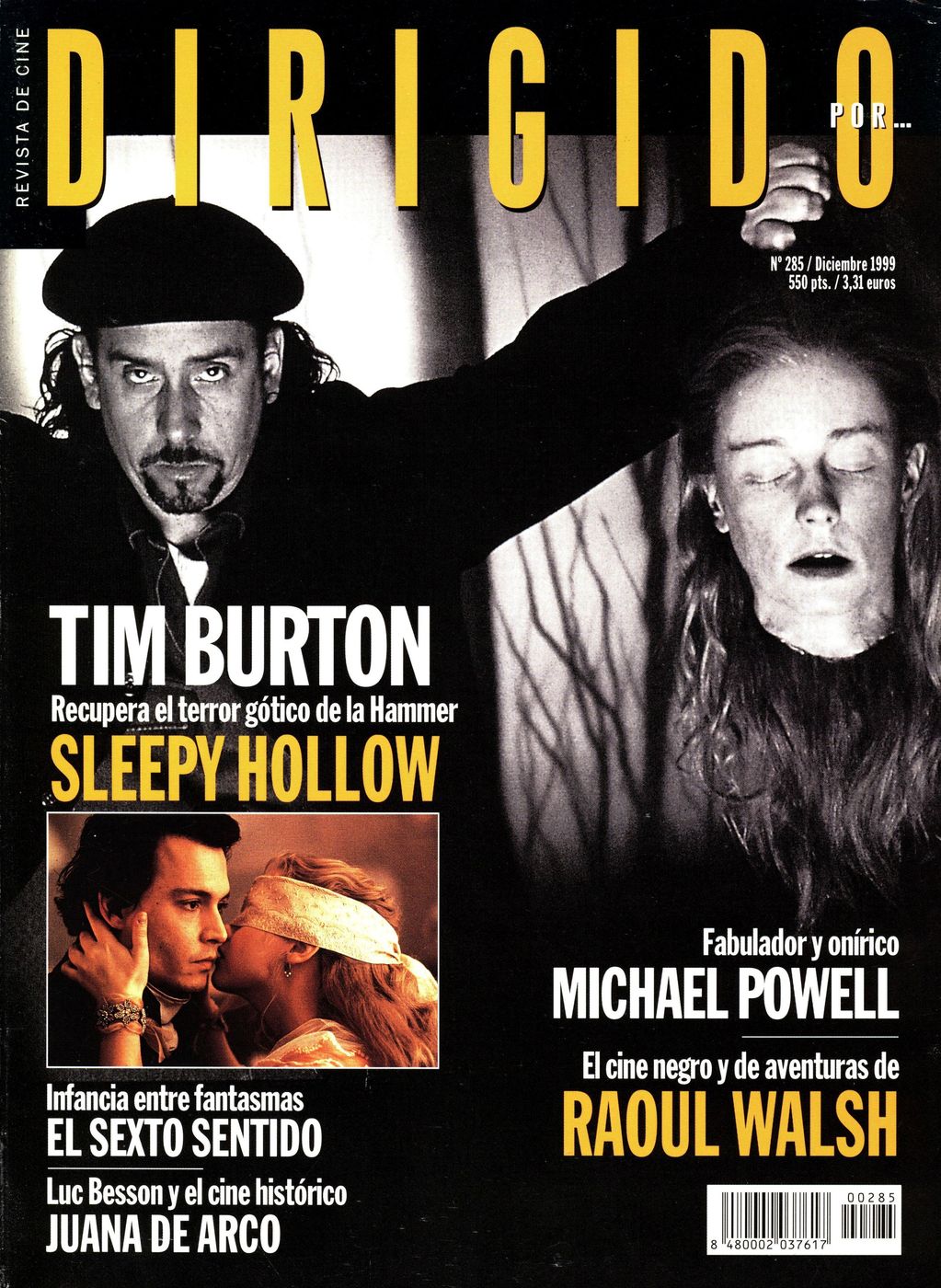 DIRIGIDO POR... magazine side cover Issue 285 December 1999