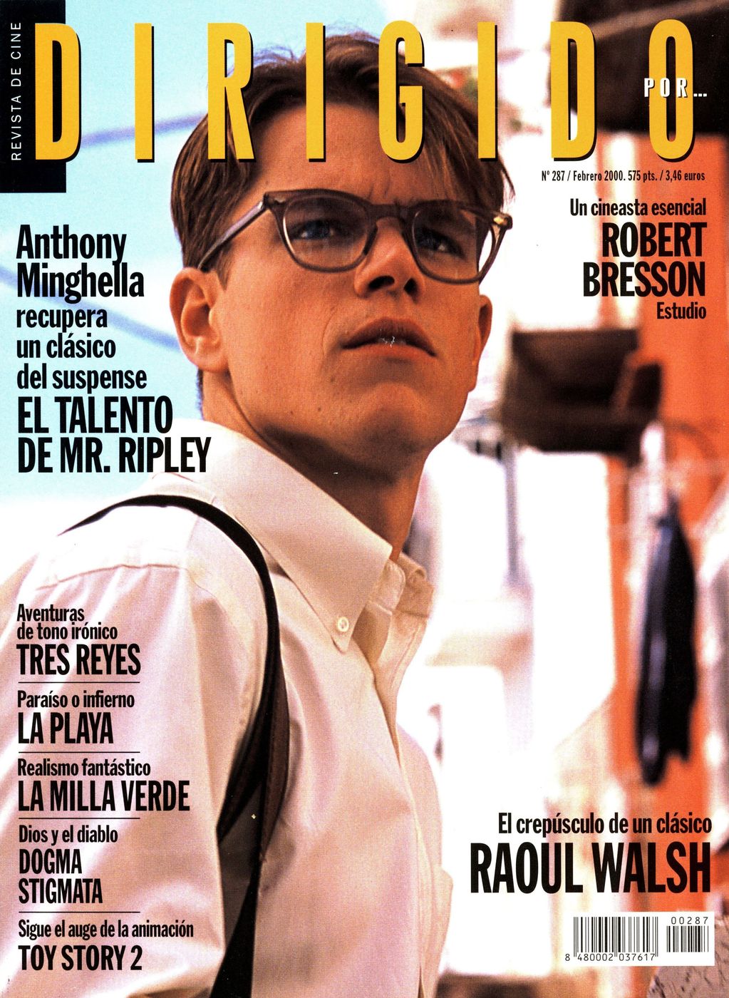 DIRIGIDO POR... magazine side cover Issue 287 February 2000