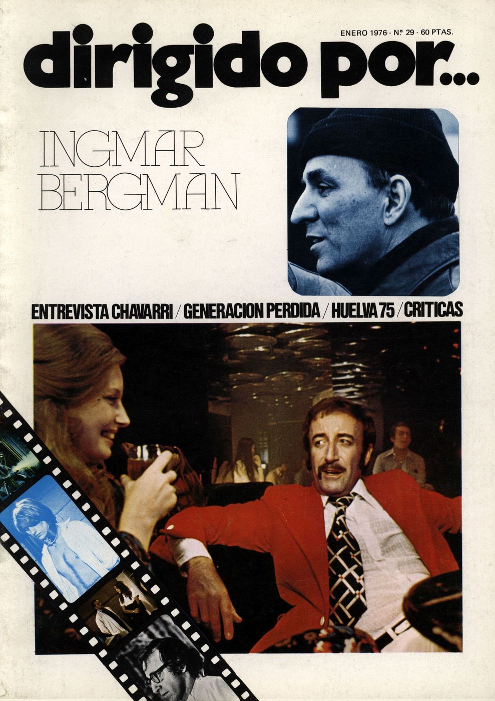 DIRIGIDO POR... magazine side cover Issue 29 January 1976