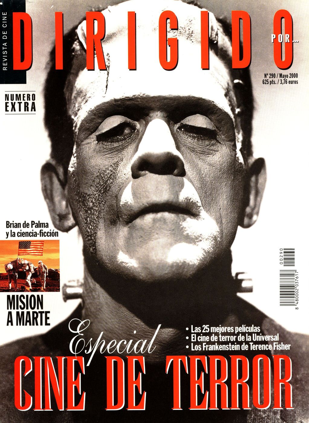 DIRIGIDO POR... magazine side cover Issue 290 May 2000