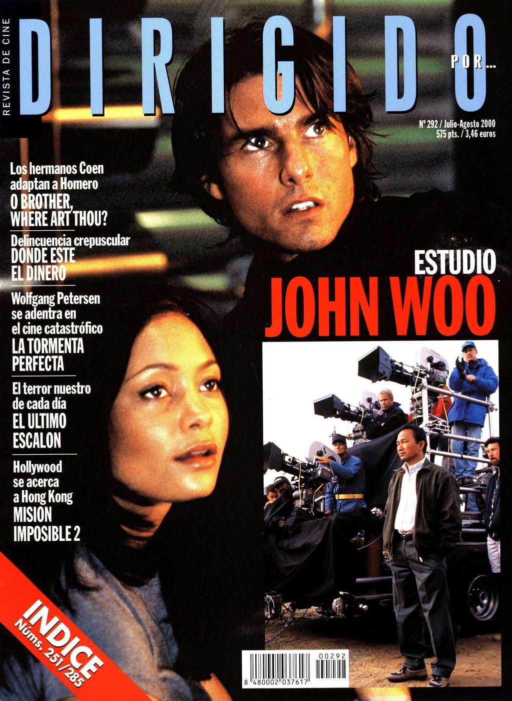DIRIGIDO POR... magazine side cover Issue 292 July/August 2000