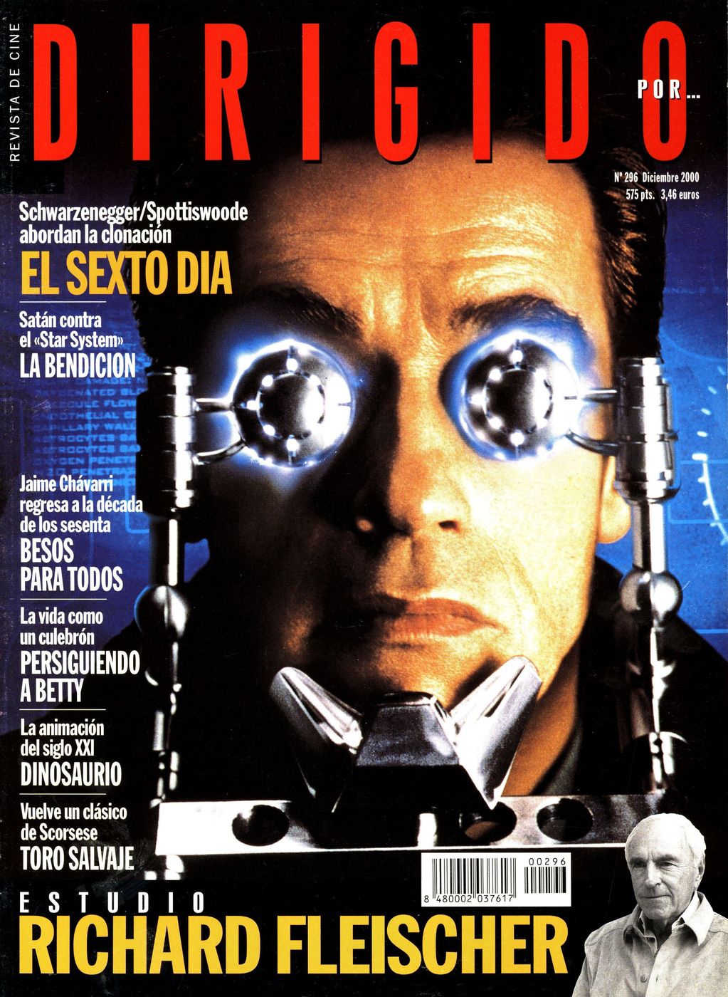 DIRIGIDO POR... magazine side cover Issue 296 December 2000