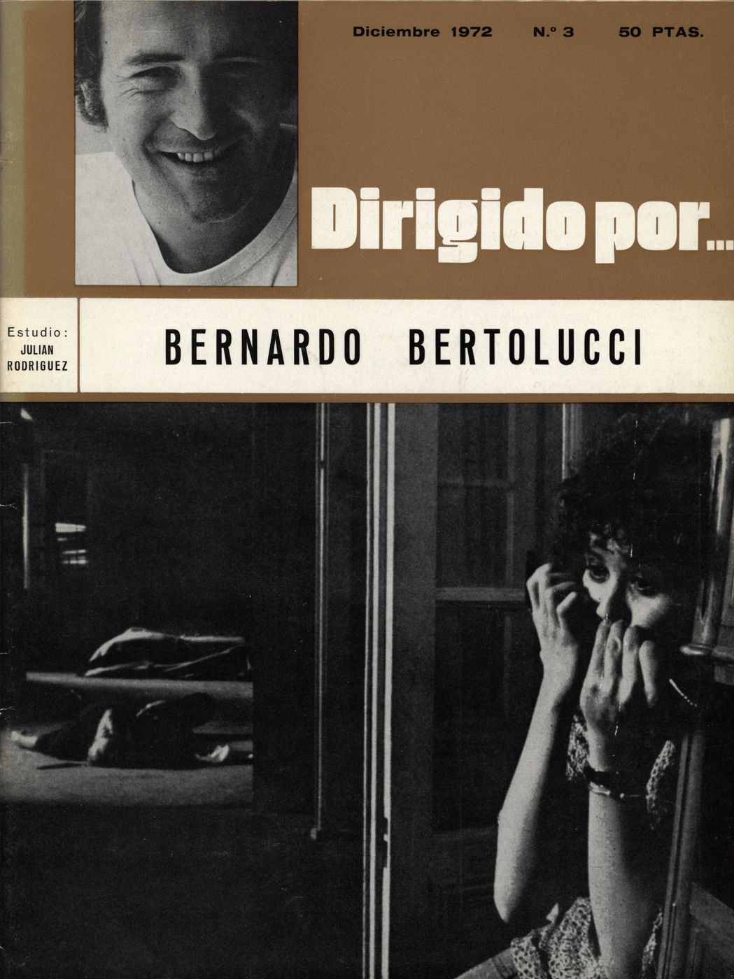 DIRIGIDO POR... magazine side cover Issue 3  1972