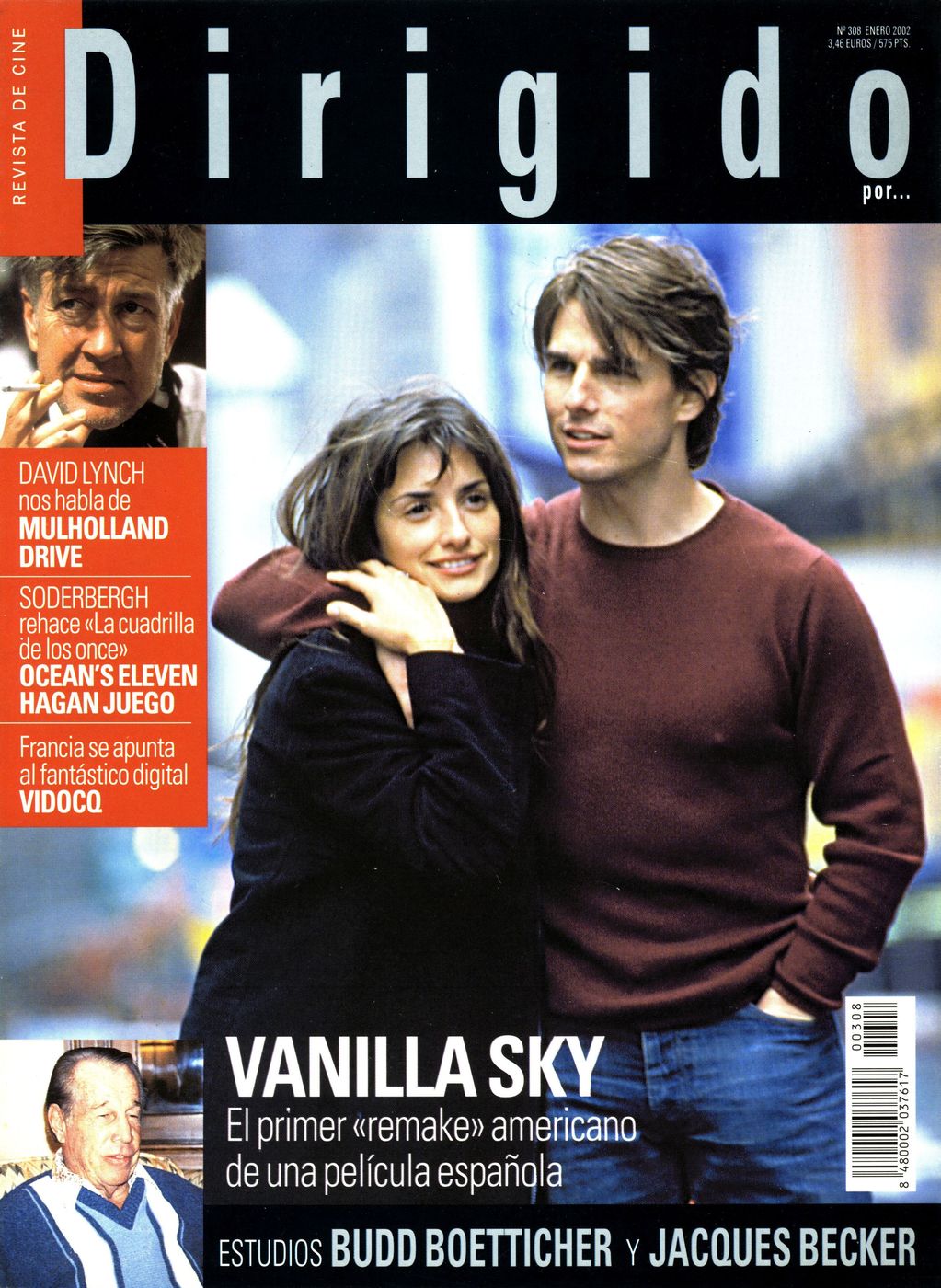 DIRIGIDO POR... magazine side cover Issue 308 January 2002