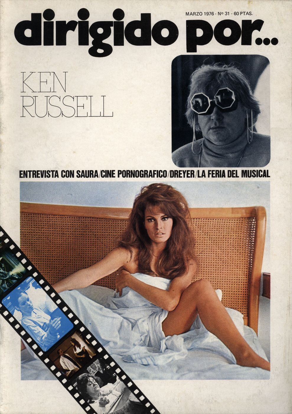 DIRIGIDO POR... magazine side cover Issue 31 March 1976