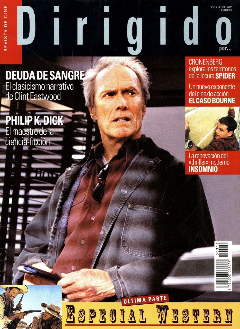 DIRIGIDO POR... magazine side cover Issue 316 October 2002