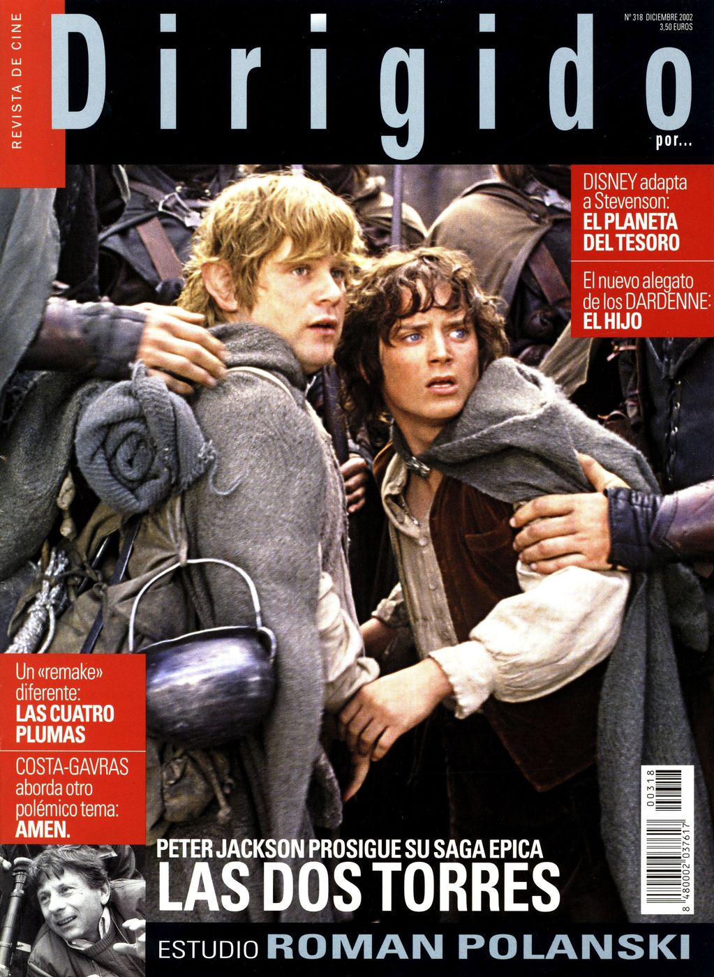 DIRIGIDO POR... magazine side cover Issue 318 December 2002