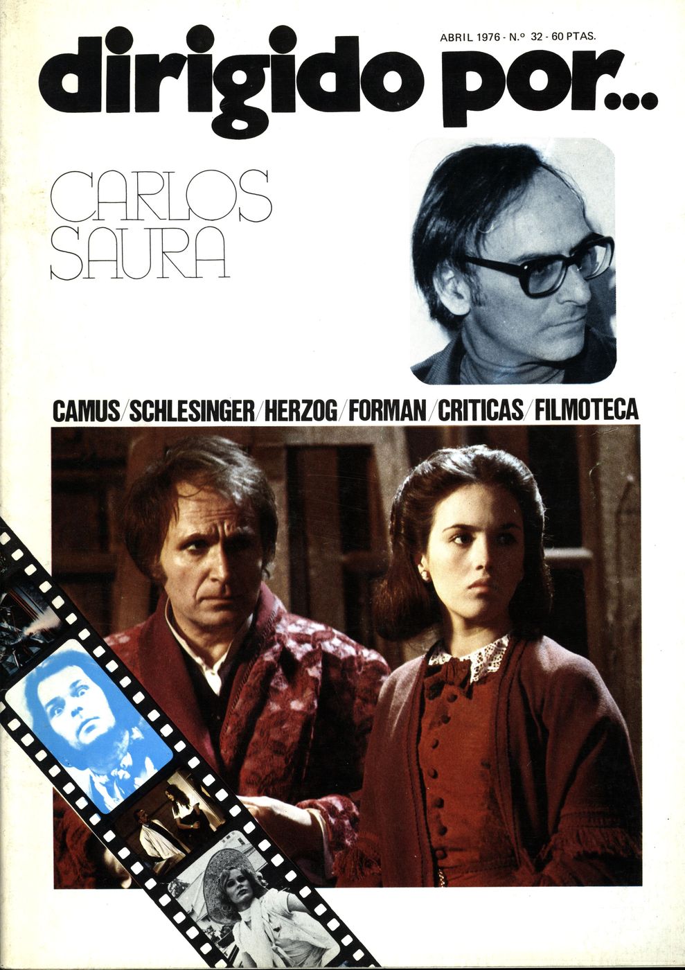 DIRIGIDO POR... magazine side cover Issue 32 April 1976